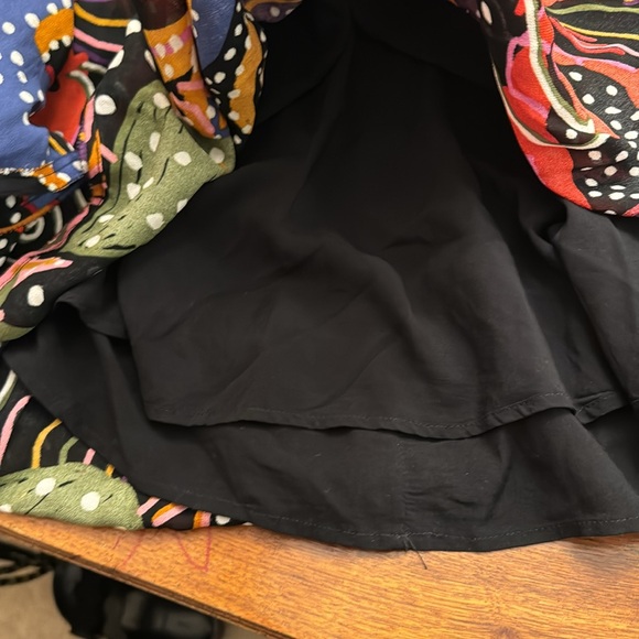 Farm Rio Pleated Sea Animals Black Blouse size Small - Picture 6 of 12